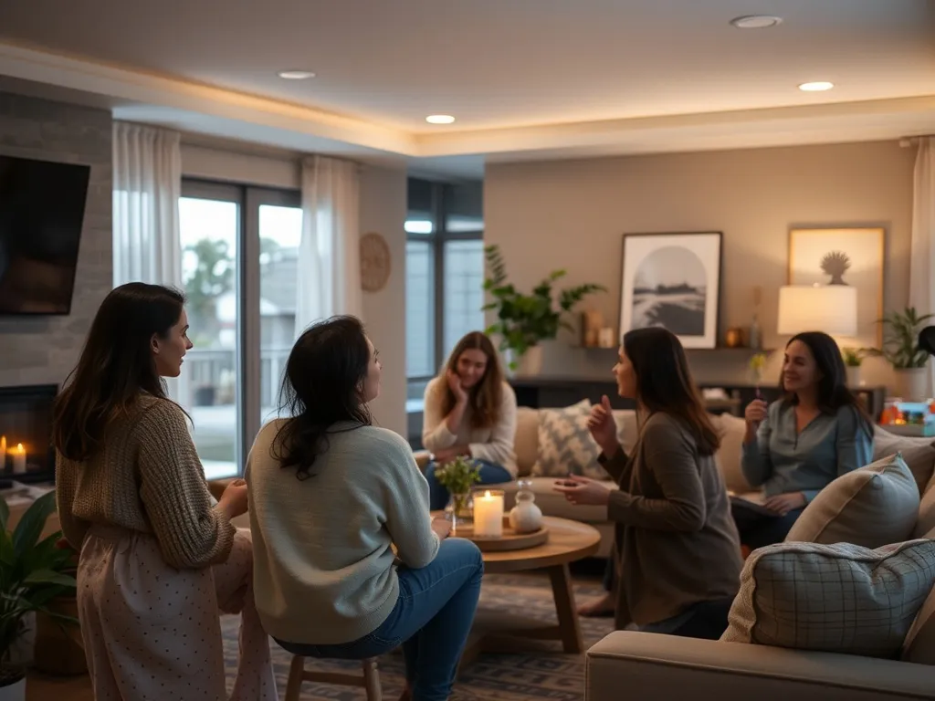 Same space after warm rustic styling